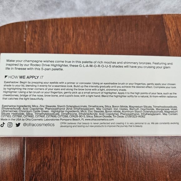 Ofra Signature Palette in Luxe - 5 eyeshadow shades .26 oz/7.5g - New in Box - Picture 5 of 10